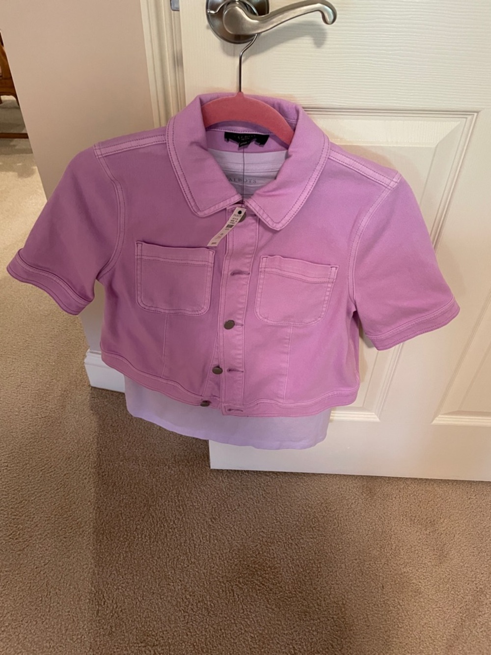 Talbots lilac Jean jacket NWT